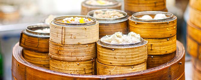 Image of baskets of dim sum