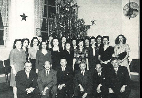 Los Angeles branch carolers, December 1944