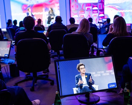 President Daly speaking to audience at Fortune Brainstorm Tech 2024.