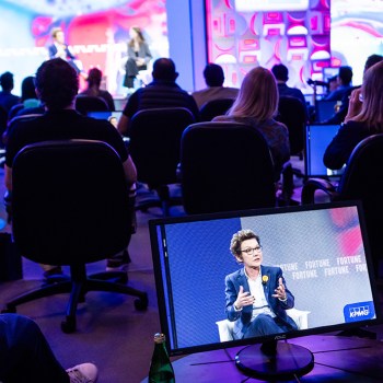 President Daly speaking to audience at Fortune Brainstorm Tech 2024.