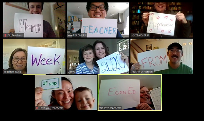 Happy teacher appreciation week 2020 from SF Fed EconEd