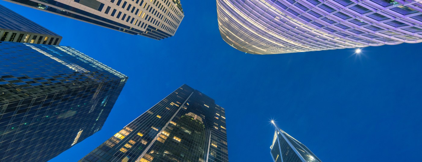city skyline representing the center for monetary research