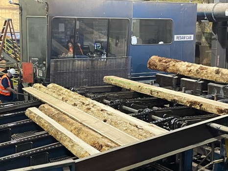Lumber processing at Yakama Forest Products.