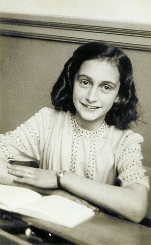 Anne Frank at school in 1941
