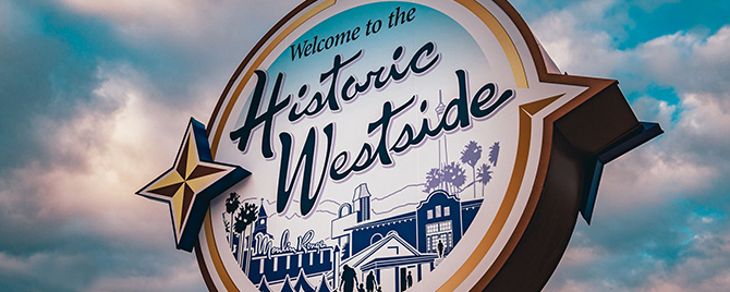 Welcome to Historic Westside Las Vegas sign