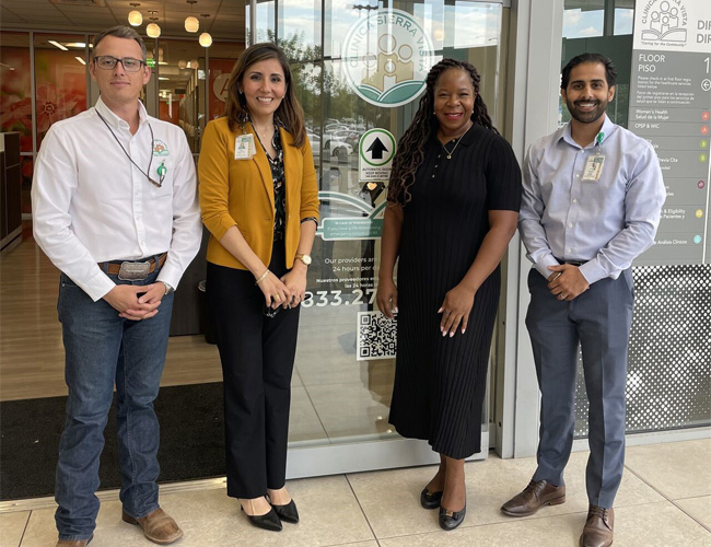 Meeting with staff from Clinica Sierra Vista, a comprehensive healthcare organization providing services to people in Kern and Fresno counties.