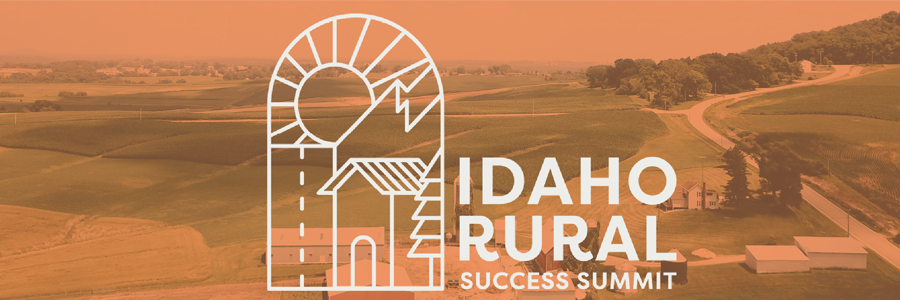 Idaho Rural Success Summit text overlay over farmland