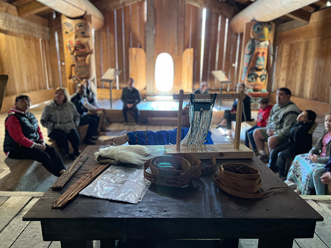 Artifacts at the Alaska Native Heritage Center.