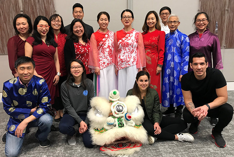 InspirAsian members at the Lunar New Year celebration 2020