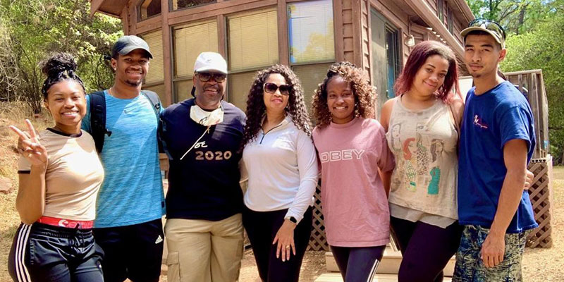 Michelle Harris with her family