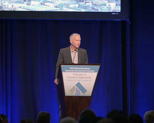 Photo of Scott Turner speaking at 2016 NICRC conference