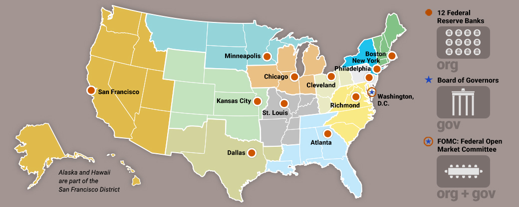 Describe The Makeup Of The Federal Reserve Districts 