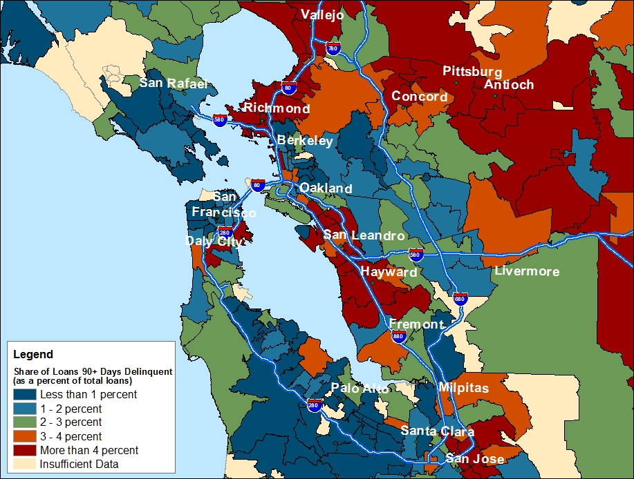 Areas at Risk of Additional Foreclosures: San Francisco Bay Area