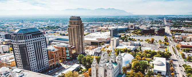 Salt Lake City, Utah skyline