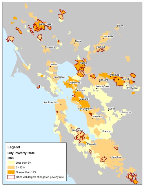 Suburbanization of Poverty in the Bay Area Figure 2