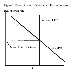 Figure 1: Determination of the Natural Rate of Interest