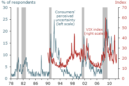 Consumers' perceived uncertainty and the VIX index