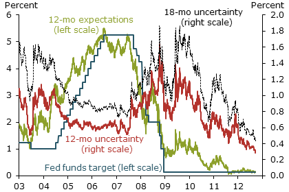 Level and uncertainty of policy expectations