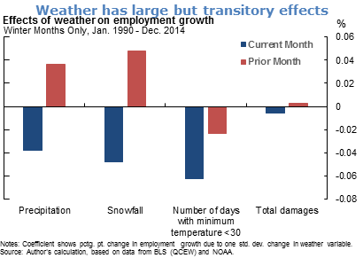 Weather has large but transitory effects