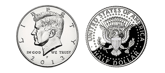 Half Dollar, US Currency, Money, Coins