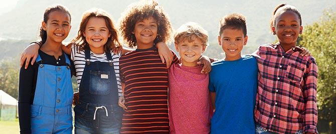 Group of Tweens Outdoors